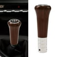 thumbnail image 3 of Car Gear Shifter Knobs Walnut Wood Grain Classic Knob 5 Speed With Adapter, 3 of 6