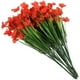 thumbnail image 2 of KAKOWELY 8 piezas de flores artificiales de seda para decoración de exteriores., 2 of 5