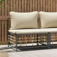 thumbnail image 2 of Casafoyer Patio Middle Sofa with Beige Cushions Poly Rattan, 2 of 3