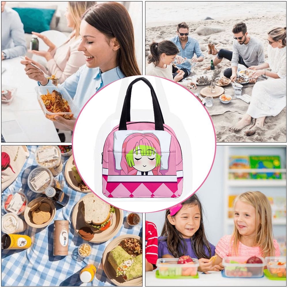 Kawaii Lunch Box for Kids School Children Girl Colorful Anime