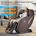 thumbnail image 2 of Costway Fauteuil de Massage Intégral 4D à Piste en Sl avec Conception en Apesanteur Châle Chauffant Brun, 2 of 10