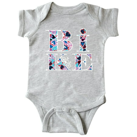 

Inktastic Heart Filled Bike White Gift Baby Boy or Baby Girl Bodysuit