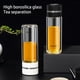 thumbnail image 5 of Naiovety Botella de agua portátil Color sólido calor aislamiento doble capa hogar Oficina taza Drinkware regalo con infusor de té Teteras Negro Naiovety HA080623-01, 5 of 6