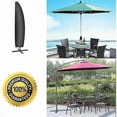 thumbnail image 2 of 2025 Parasol cover, 265 cm garden parasol cover / Oxford parasol cover, waterproof, black A, 2 of 5