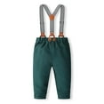 thumbnail image 4 of Gerichy Toddler Baby Boy Clothes Fall Winter Outfit, Toddler Dress Suit 3T Baby Boys Clothes Sets Bowtie Shirts Suspenders Pants 4pcs Gentleman Outfits Fall Suits, 4 of 5