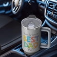 thumbnail image 4 of Gift for Stepdad, Best Dad Ever 40oz Tumbler, Stainless Steel Insulated Cup with Lid & Straw, Meaningful Father's Day, Birthday, Christmas Present from Stepdaughter or Stepson, 4 of 5