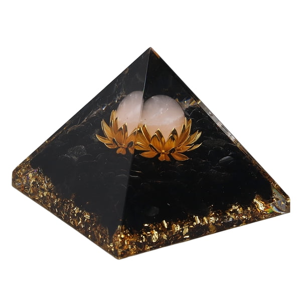 Decoración De Pirámide De Cristal, Pirámide De Piedra Triturada De Cristal Que Promueve El Crecimiento Mental Calma Tu Estado De ánimo Hermoso Para El Hogar Para Yoga ANGGREK 22