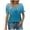 Blue1, variant on GERsome Women's Short Sleeve T-Shirts Summer Ruffle Floral Square Neck Loose Fit Tee Shirts Smocked Cuff Blouse, Sizes S-2XL