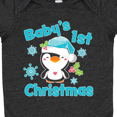 thumbnail image 4 of Inktastic Baby's 1st Christmas with Cute Penguin and Snowflakes Boys or Girls Baby Bodysuit, 4 of 5
