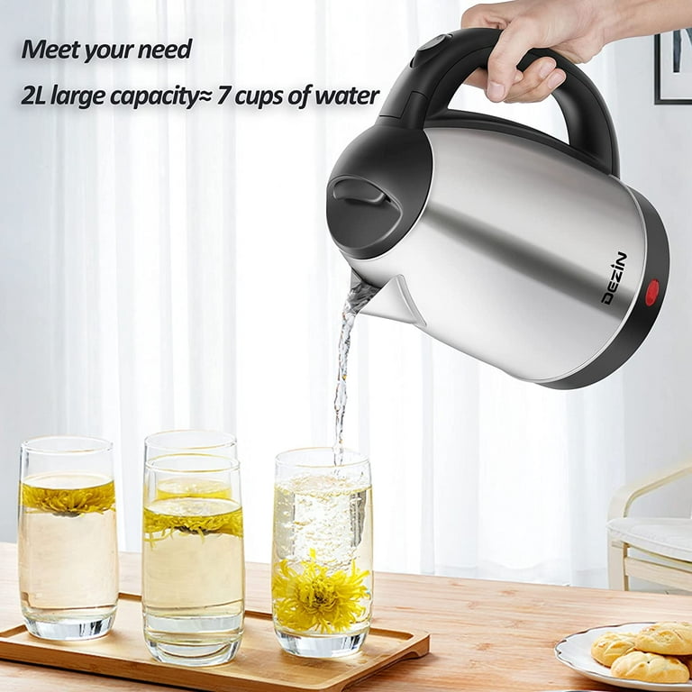 Courant COUKEP102K 1-Liter Electric Kettle Cordless with LED Light, 1000W  Power, Automatic Safety Shut-Off, Perfect for Tea / Coffee /Hot Chocolate/