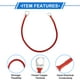 thumbnail image 4 of Unique Bargains 1 Pc Cable Inversor de Batería 10 AWG Gauge 1FT 3/8" Lug 5/16" Lug Cable de Batería Universal para Automóvil Vehículo Barco RV Solar Cobre Estañado Rojo, 4 of 7