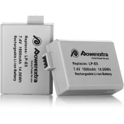 Powerextra 2 Pack LP E5 Replacement LP-E5 y Pack for Canon Rebel XS Rebel T1i Rebel XSi 1000D 500D 450D Kiss X3