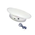 thumbnail image 2 of Maytalsory Portable USB Powered 20cm Rotating Display Stand for Photography and Video Props Silver 20x4.8cm 1Set, 2 of 6