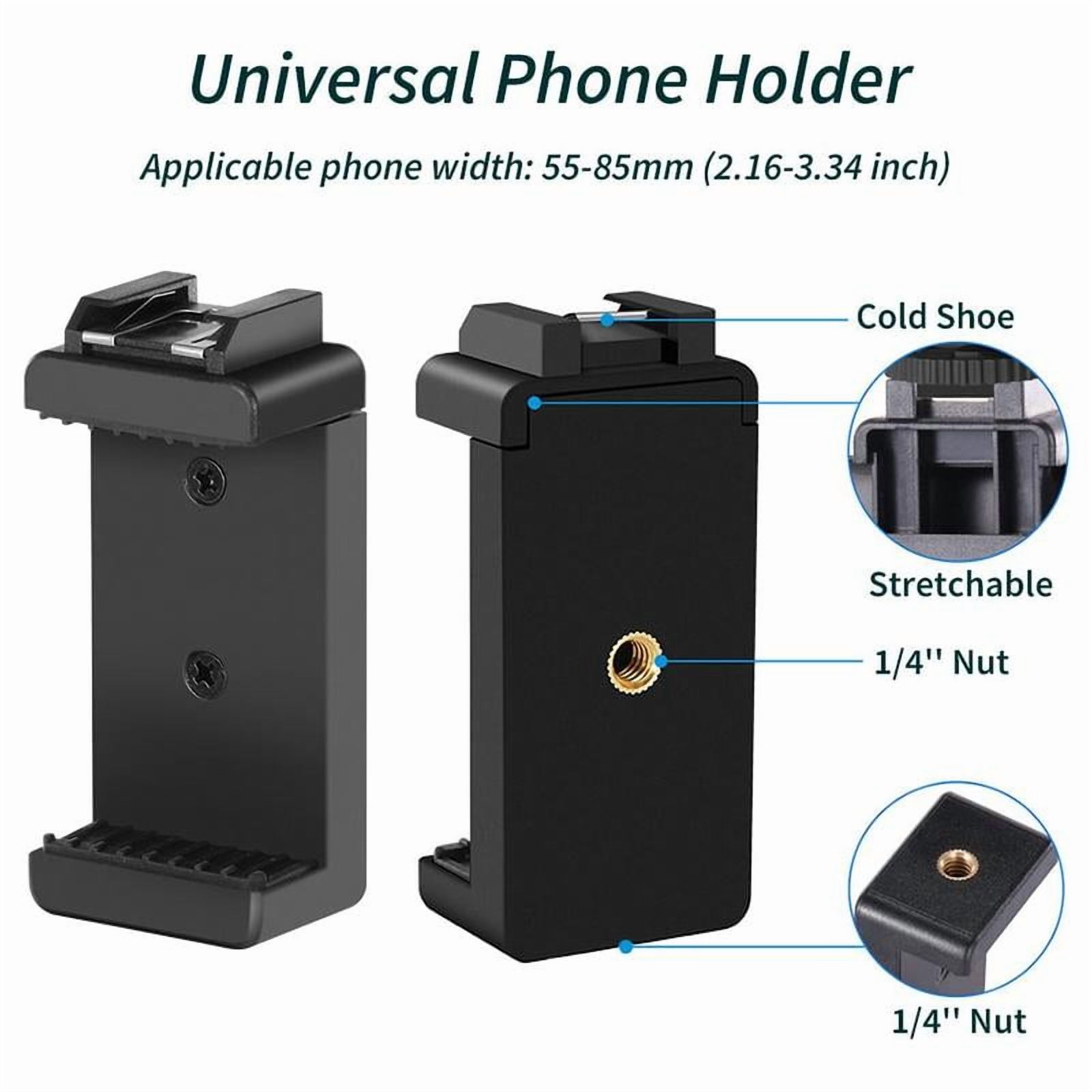 Video Blog Kit for YouTubers, 1 Set Telescopic Tripod & Microphone & Fill Light & Remote Control, Perfect Video Recording Accessories for iPhone & Android & Camera, Video Recording Equipment