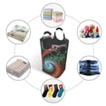 thumbnail image 3 of DouZhe Panier à Linge Rectangulaire 50L, Imprimés Vortex Colorés Fractal Imperméable Pliable avec Poignées en Aluminium, 3 of 6