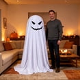 thumbnail image 5 of Halloween Decorations Spooky Ghost | Indoor Spooky Ghost LED Lights Tabletop Decor DIY Assembly Sturdy Fabric Ghost Mantel Decor Sky Blue, 5 of 8