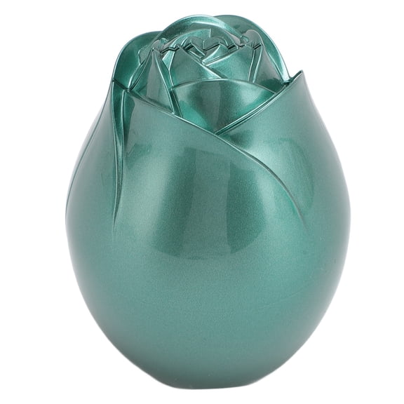 NFTIGB Rose Shaped Ring Box Soft Flocking Interior Jewelry Protection Vintage Green Gift Box for Wedding Engagement Proposal (2.87 in / 7.3 cm) 1 Count