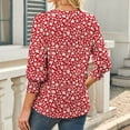 thumbnail image 6 of Women's 2025 Fashion Tops 3/4 Length Sleeve Business Casual Blouses Summer Tees Shirts School Outfits for Teachers, 6 of 6