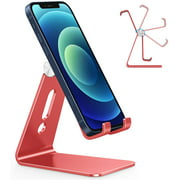 Adjustable Cell Phone Stand, OMOTON Aluminum Desktop Cellphone Stand Compatible with Phone 11 Pro, XR, 8 Plus 7 6,