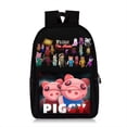 thumbnail image 4 of Roblox Piggy mochila versión coreana de dibujos animados, gran capacidad, estudiantes de escuela primaria y secundaria, moda, impresión completa, 4 of 4