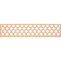 Ekena Millwork 46 3/4"W x 10"H x 1/4"T Hudson Fretwork Moulding, Alder