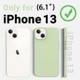 thumbnail image 6 of Designed for iPhone 13 Case, [Silicone Ultra Slim Thin Series], Full Body Shockproof Protective Phone Case with Soft Anti-Scratch Microfiber Lining Cover iPhone 13, 6.1 inch, Pale Green, 6 of 7
