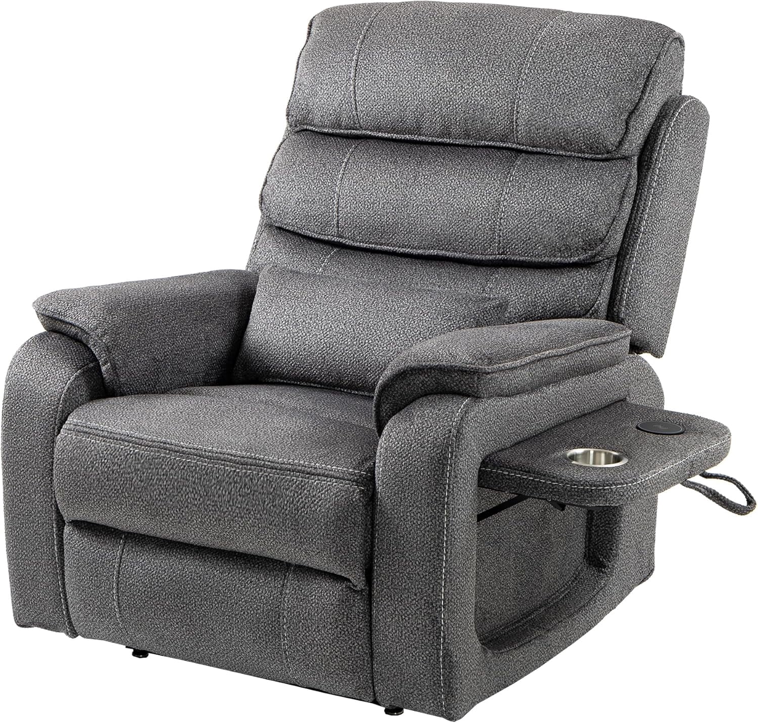Adults Power Lift and Heat and Massage Recliners with Wireless Charging Device and USB Ports
