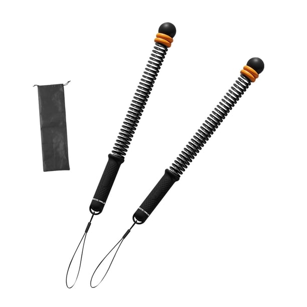 Cuerda de batalla con bolsa de almacenamiento Cuerda de entrenamiento cardiovascular para entrenamiento Ejercicio en el gimnasio negro