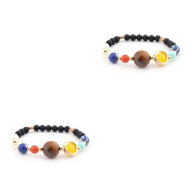 Brazalete Decorativo Sonducket de Sistemas Solares de Piedra Natural Unisex Tipo 4 2Conjunto
