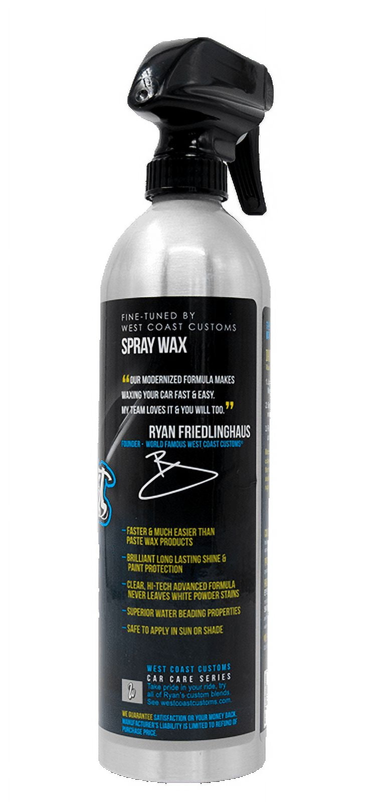 West Coast Customs Spray Wax, 20 oz., Fine-Tuned Car Care, Auto Wax, Car  Wax, Auto Detail, 30110