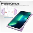 thumbnail image 4 of iPhone 13 Pro Case, Shockproof Kawaii TPU Phone Case for iPhone 13 Pro 2021 (6.1 Inch), with Soft Cute Back Case for Girls and Women, Purple Love, 4 of 13
