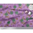 thumbnail image 2 of Soimoi Polyester Crepe Fabric Bag,Direction Compass & Shoes Travel Printed Fabric 1 Yard 42 Inch Wide, 2 of 3