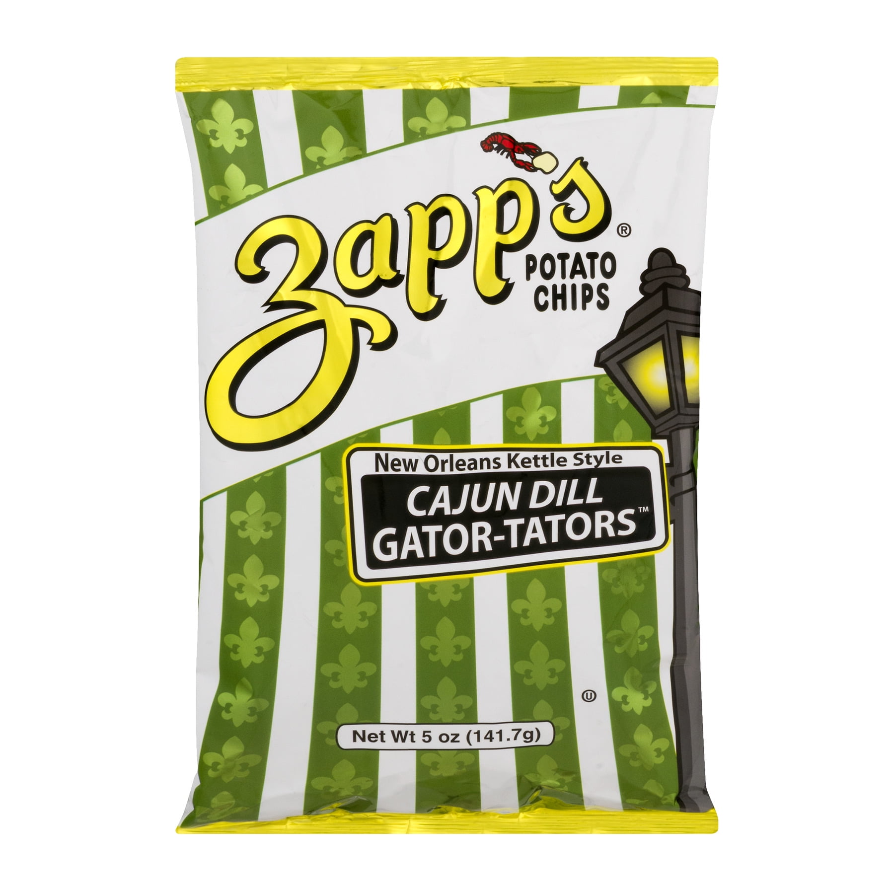 Zapp's New Orleans KettleStyle Potato Chips, Cajun Dill GatorTator 5