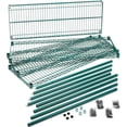 thumbnail image 3 of Nexel Medium Duty Wire Shelving Unit, Green Epoxy, 36"W x 18"D x 74"H, 3 of 6