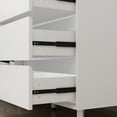 thumbnail image 5 of KULAGAGA Kitchen Pantry with 4 Drawers and Hutch,Kitchen Baker's Rack Buffet Storage Cabinet Microwave Stand, White, 5 of 8