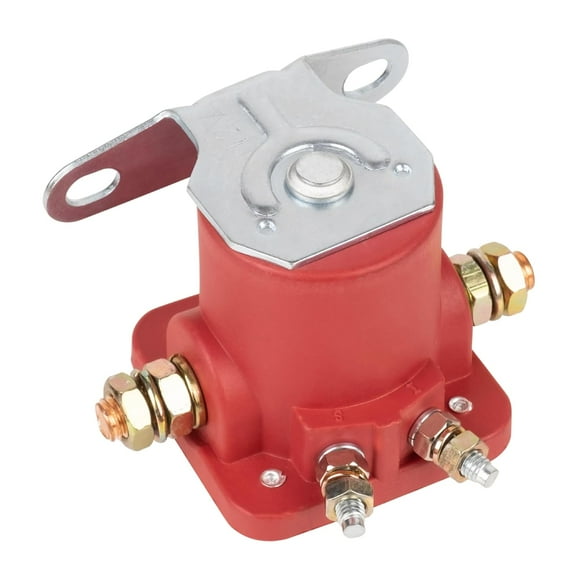 12V Heavy Duty SW3 Hot Rod Starter Solenoid SS581T/ ALL76203 - Compatible with Ford 2000 3000 4000 1956-up Bronco/Mercury Evinrude Johnson Outboard/Tractor - Replaces B6AZ-11450-A C6AF F496