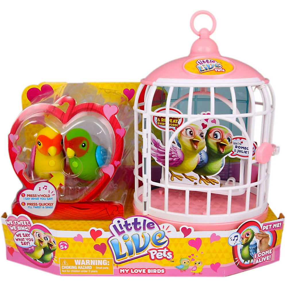 Little Live Pets Tweet Talking Birds My Love Birds Playset Walmart