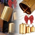 thumbnail image 2 of Under 10 Hangs Set of 3 Giant Harmony Cow Bells Handmade Rustic Christmas Hanging Bells On Rope Harmony Wind Chimes Bells Hanging Harmony Cow Bells for Home & Garden Decor, 2 of 7