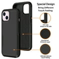 thumbnail image 4 of Xhy iPhone 14 Plus Case 2 in 1 Double Layer Rugged Drop Resistant, Military Grade Full Body Protection TPU Durable Detachable for iPhone 14 Plus 6.7 inch 2022 Phone - Black, 4 of 8