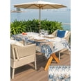 thumbnail image 5 of Outdoor Tablecloth with Umbrella Hole for Patio/Picnic/Party/Camping, Blue Eucalyptus Coastal Waterproof Table Cloth Rectangle Table Cover Washable, Beach Starfish Shell Nautical Rustic (54"x 80"), 5 of 8