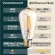 thumbnail image 5 of Bombillas Led Edison Vintage E27 St64 4W Bombilla De Filamento Tornillo Edison Bombilla De Luz Led Bombillas Led De Ahorro De Energía Blanco Cálido 2700K Advancent HA017128-00, 5 of 6