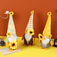 thumbnail image 6 of Jlong 1PC Sunflower Garden Gnome Spring Summer Fall Thankful Sunflower Farmhouse Tiered Tray Rustic Scandinavian gnome Christmas Ornaments Swedish Nisse Tomte Home Decoration, 6 of 9