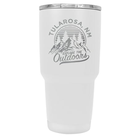 

Tularosa New Mexico Souvenir Laser Engraved 24 oz Insulated Stainless Steel Tumbler White White.