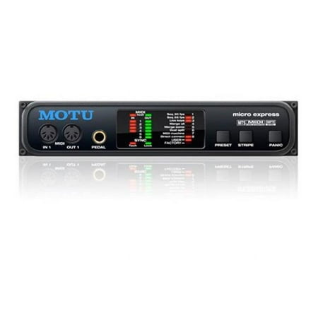 MOTU MOTU-MICROEX 4 in. 6 Out MIDI Interface with SMPTE Synchronization