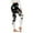 White, variant on PEASKJP Yoga Pants with Pockets for Women High Waisted Crossover Workout Lounge Bell Bottom Jazz Dress Pants, Blue S