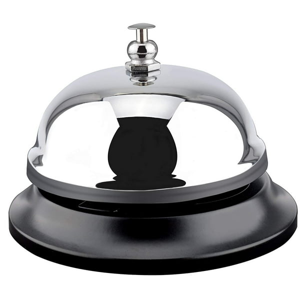 Big Call Bells, 3.38 Inch Diameter, Chrome Finish, AllMetal