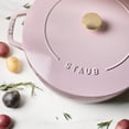 thumbnail image 3 of Staub Cast Iron Essential French Oven, Dutch Oven, 5-quart, serves 5-6, Made in France - Peony Pink, 3 of 5