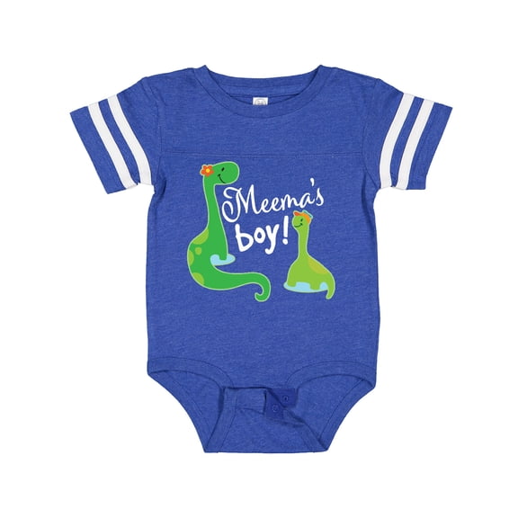 Inktastic Meema Boy Grandson Dinosaur Boys Baby Bodysuit