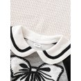 thumbnail image 4 of Michellecmm  Little Girl Fall Outfit Bow Sailor Collar Sweatshirt Pants with Pocket, 4 of 7