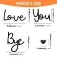 thumbnail image 2 of Love You Bye Sign Above Door, Wooden Script Decor Sign Black Modern Simplicity Decoration for Door, Home, Windows and Walls, Christmas Valentine's Wedding Thanksgiving Gift, 2 of 8